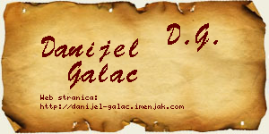Danijel Galac vizit kartica